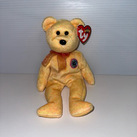 Ty Beanie Baby Sunny Yellow Plush Toy 2000 nwt new vintage - Picture 1 of 10